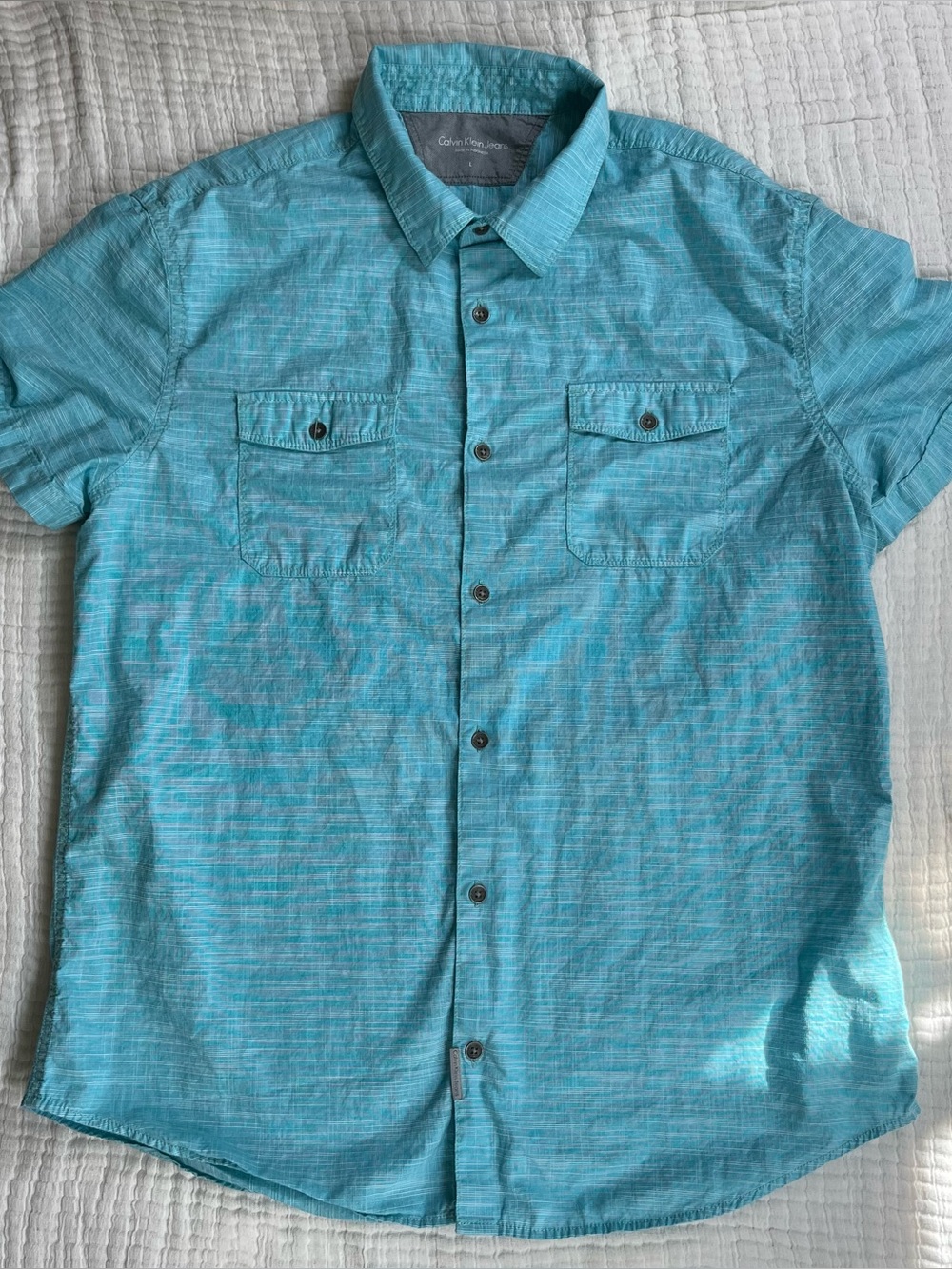 Calvin Klein Jeans Button Up Shirt Size Large